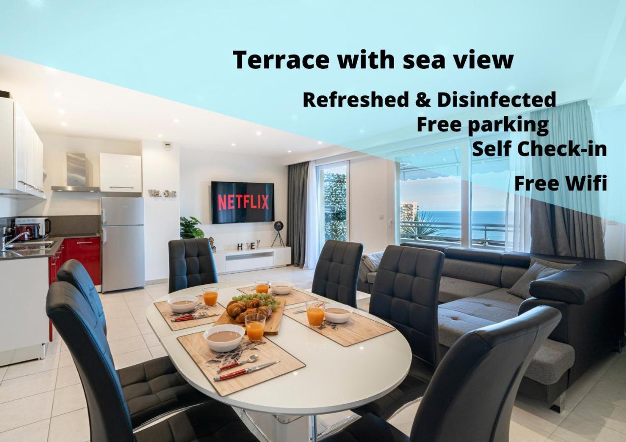 Frontiere Monaco, Terrasse, Vue Mer, Parking - Ab Beausoleil Eksteriør billede
